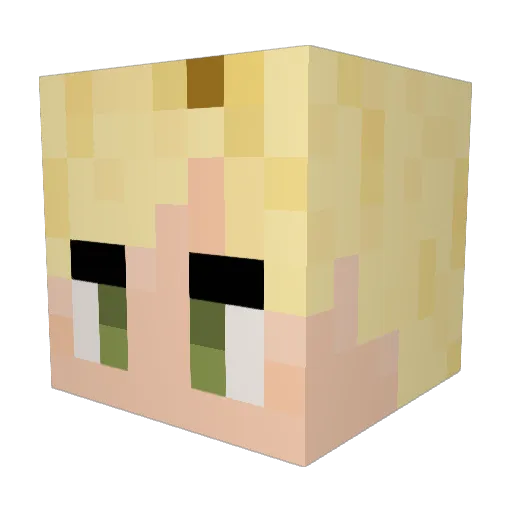 PodgePlays Minecraft avatar head, 3D render