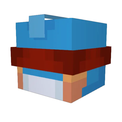 Podnus_123 Minecraft avatar head, 3D render
