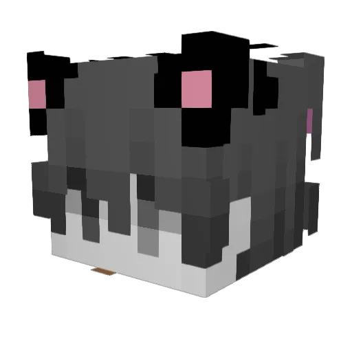 Podprsenka Minecraft avatar head, 3D render
