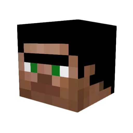 Podvoh_OwO Minecraft avatar head, 3D render