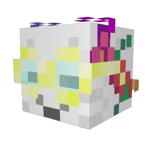 PodzolForest Minecraft avatar head, 3D render