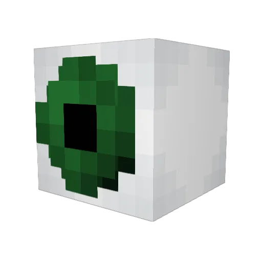 Poedamaran Minecraft avatar head, 3D render