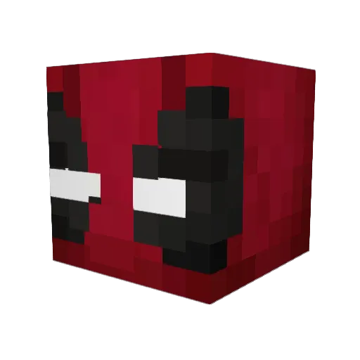 Poepsiee Minecraft avatar head, 3D render
