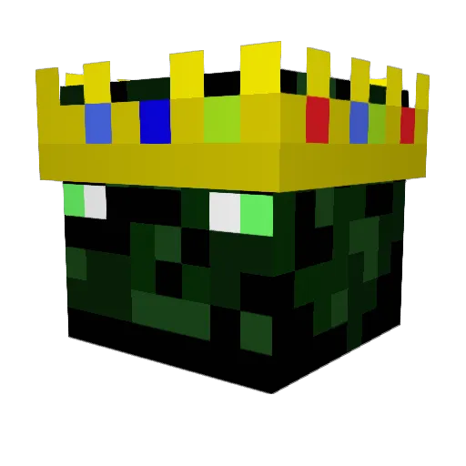 Poeroe Minecraft avatar head, 3D render