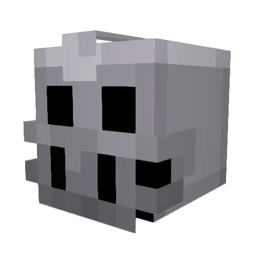 PoeticCrusader Minecraft avatar head, 3D render