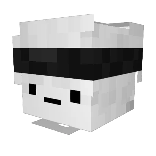 Pog2469 Minecraft avatar head, 3D render