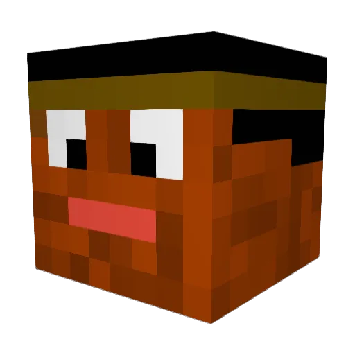 PogHarit Minecraft avatar head, 3D render