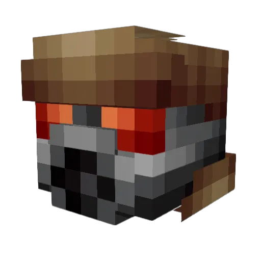 PogLeSec Minecraft avatar head, 3D render