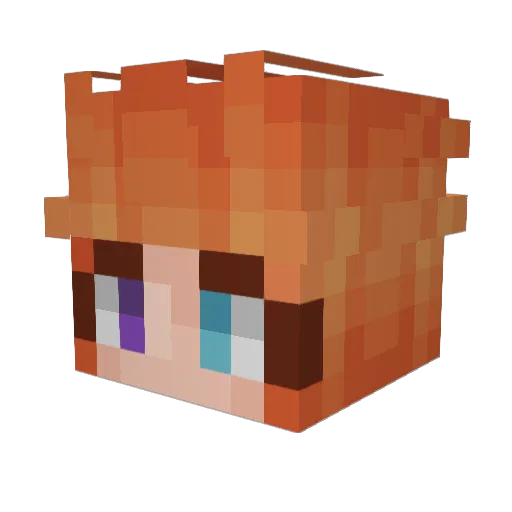 PogPhrog Minecraft avatar head, 3D render