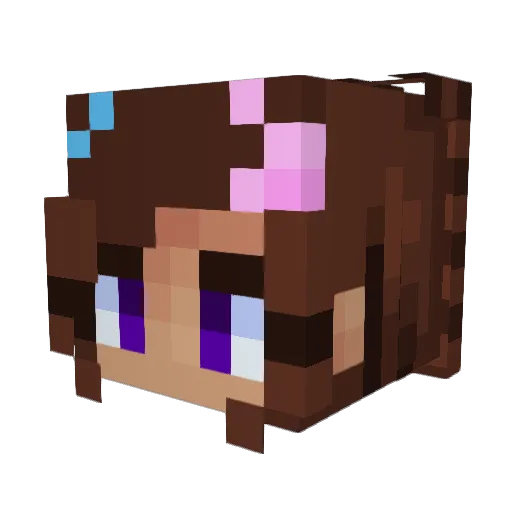 PogStonks Minecraft avatar head, 3D render