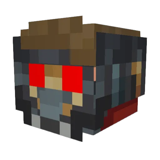Pog_7 Minecraft avatar head, 3D render