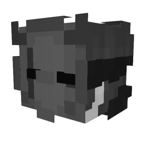 Pogchamp436 Minecraft avatar head, 3D render