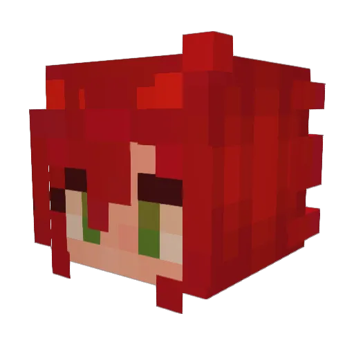 Pogchamp921 Minecraft avatar head, 3D render