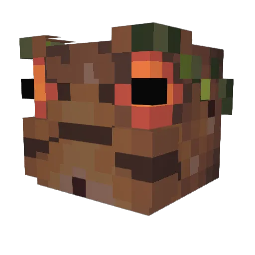 PoggDogg18 Minecraft avatar head, 3D render