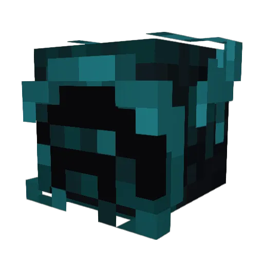 Poggeren Minecraft avatar head, 3D render