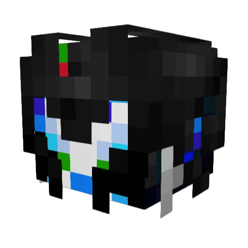 PoggersMan1801 Minecraft avatar head, 3D render
