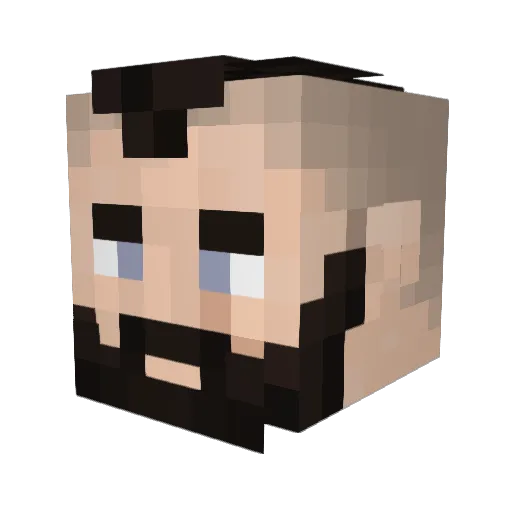 PogoTribal Minecraft avatar head, 3D render
