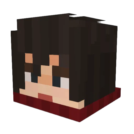 Pogodniak Minecraft avatar head, 3D render