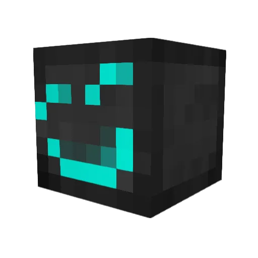 Pogy Minecraft avatar head, 3D render