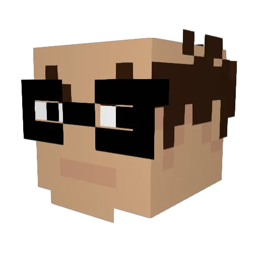 Pohagames3016 Minecraft avatar head, 3D render