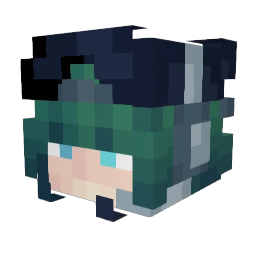 PoharanX Minecraft avatar head, 3D render