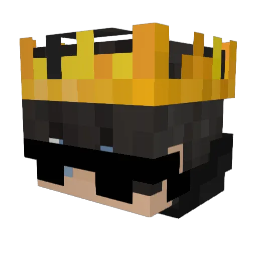 Pohlarian Minecraft avatar head, 3D render