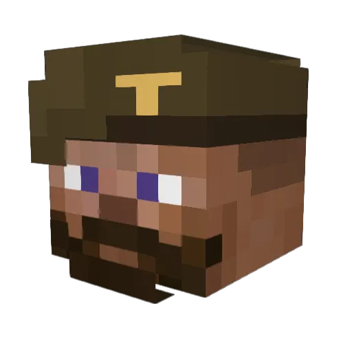 Poi954 Minecraft avatar head, 3D render