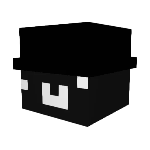PoineV6 Minecraft avatar head, 3D render