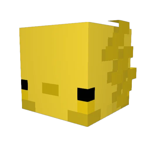 Point02 Minecraft avatar head, 3D render