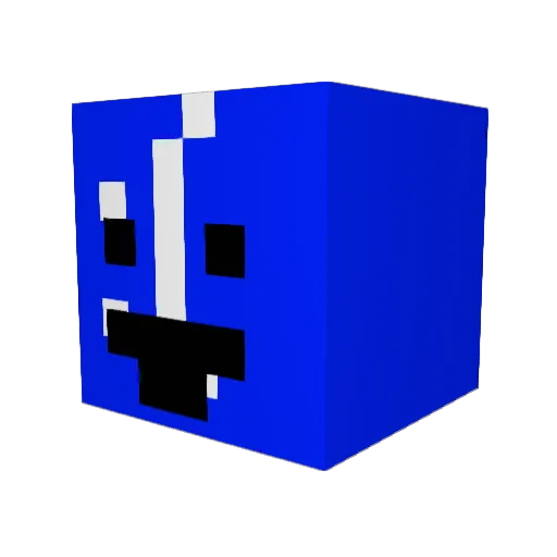 Pointer0 Minecraft avatar head, 3D render