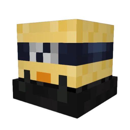 Pointless6659 Minecraft avatar head, 3D render