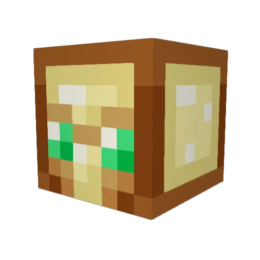PoireAstringente Minecraft avatar head, 3D render