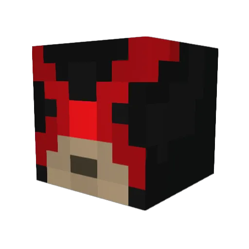 Poirez Minecraft avatar head, 3D render