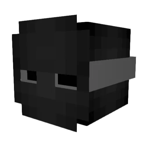 PoisenEXE Minecraft avatar head, 3D render