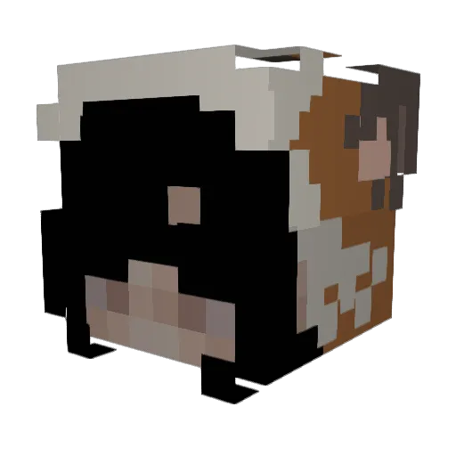 Poisewritik Minecraft avatar head, 3D render