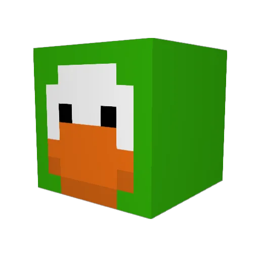 PoisonAce08 Minecraft avatar head, 3D render