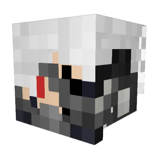 PoisonEndo2 Minecraft avatar head, 3D render