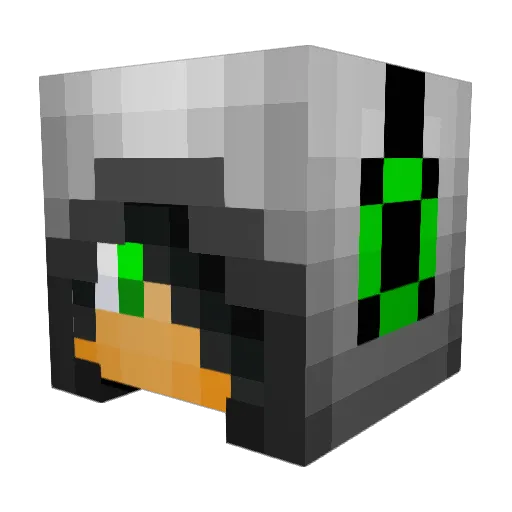 PoisonMoose Minecraft avatar head, 3D render