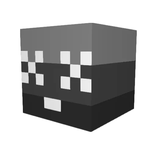 Poisondust001 Minecraft avatar head, 3D render