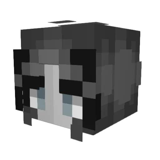 PoisonedBat Minecraft avatar head, 3D render