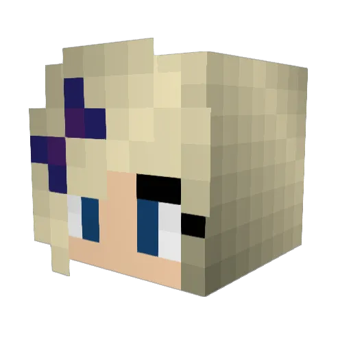 PoisonedMara Minecraft avatar head, 3D render