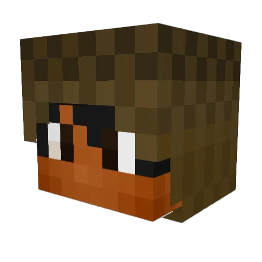 PoisonouzViper Minecraft avatar head, 3D render