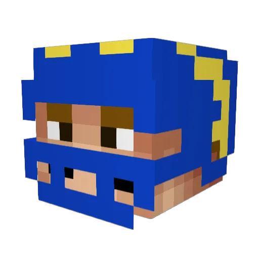 Poisonwood12 Minecraft avatar head, 3D render
