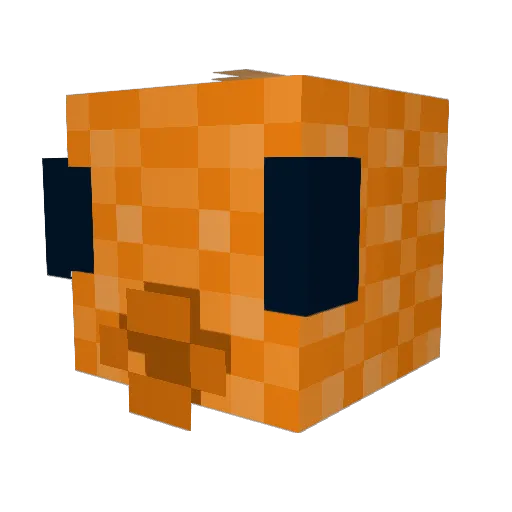 Poisson14 Minecraft avatar head, 3D render