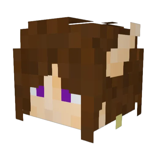PoiteDragons Minecraft avatar head, 3D render