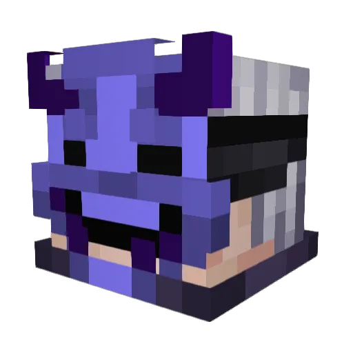 Poitiers3 Minecraft avatar head, 3D render