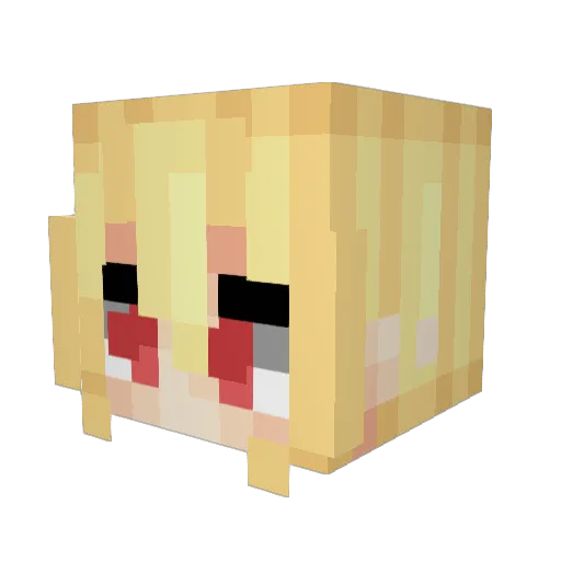 Poizin_ Minecraft avatar head, 3D render