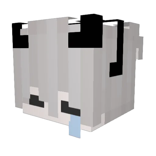 Pojemaster Minecraft avatar head, 3D render