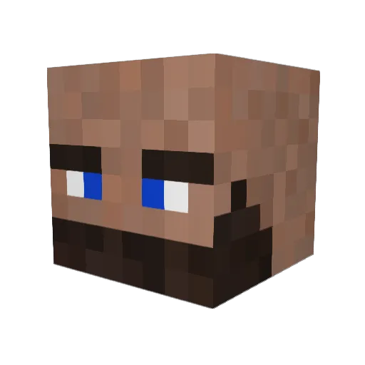 Pojk777 Minecraft avatar head, 3D render