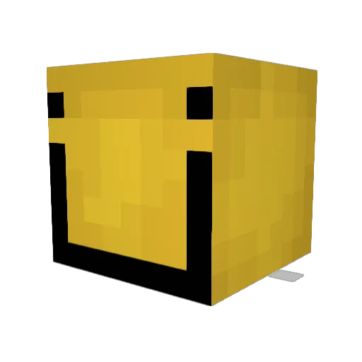 Pokac Minecraft avatar head, 3D render